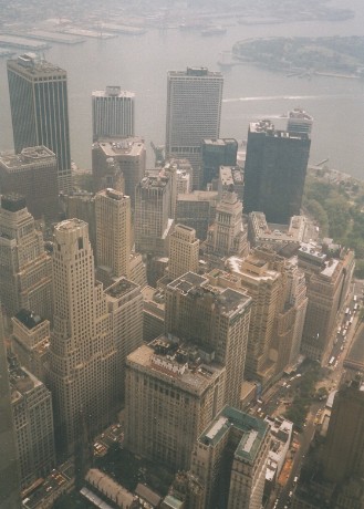 View from Top of World Trade Center, New York, USA